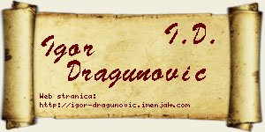 Igor Dragunović vizit kartica